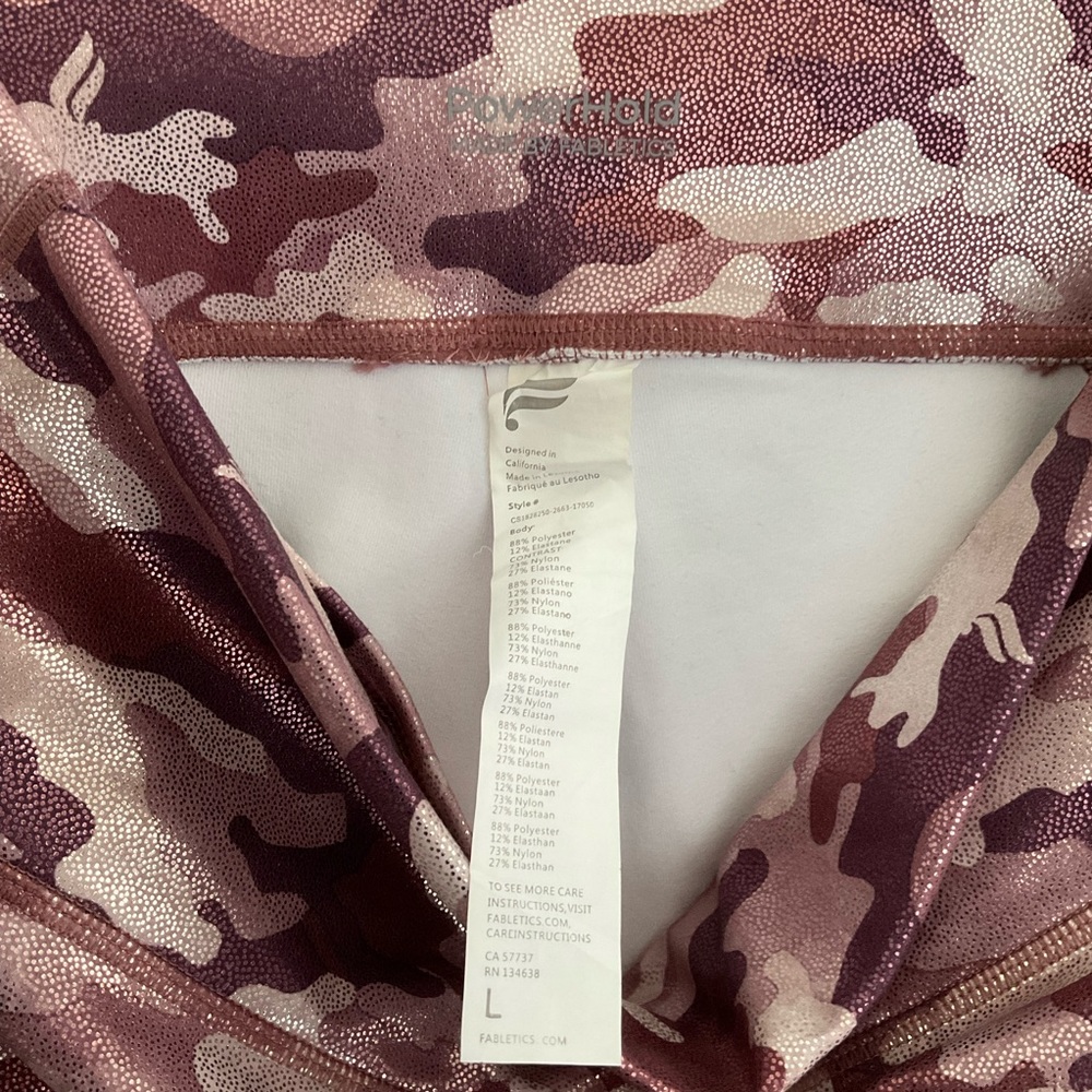 Fabletics glittery camo leggings - Picture 8 of 9